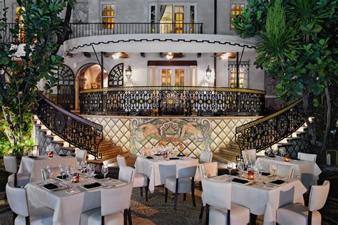 restaurant in Versace mansion Miami